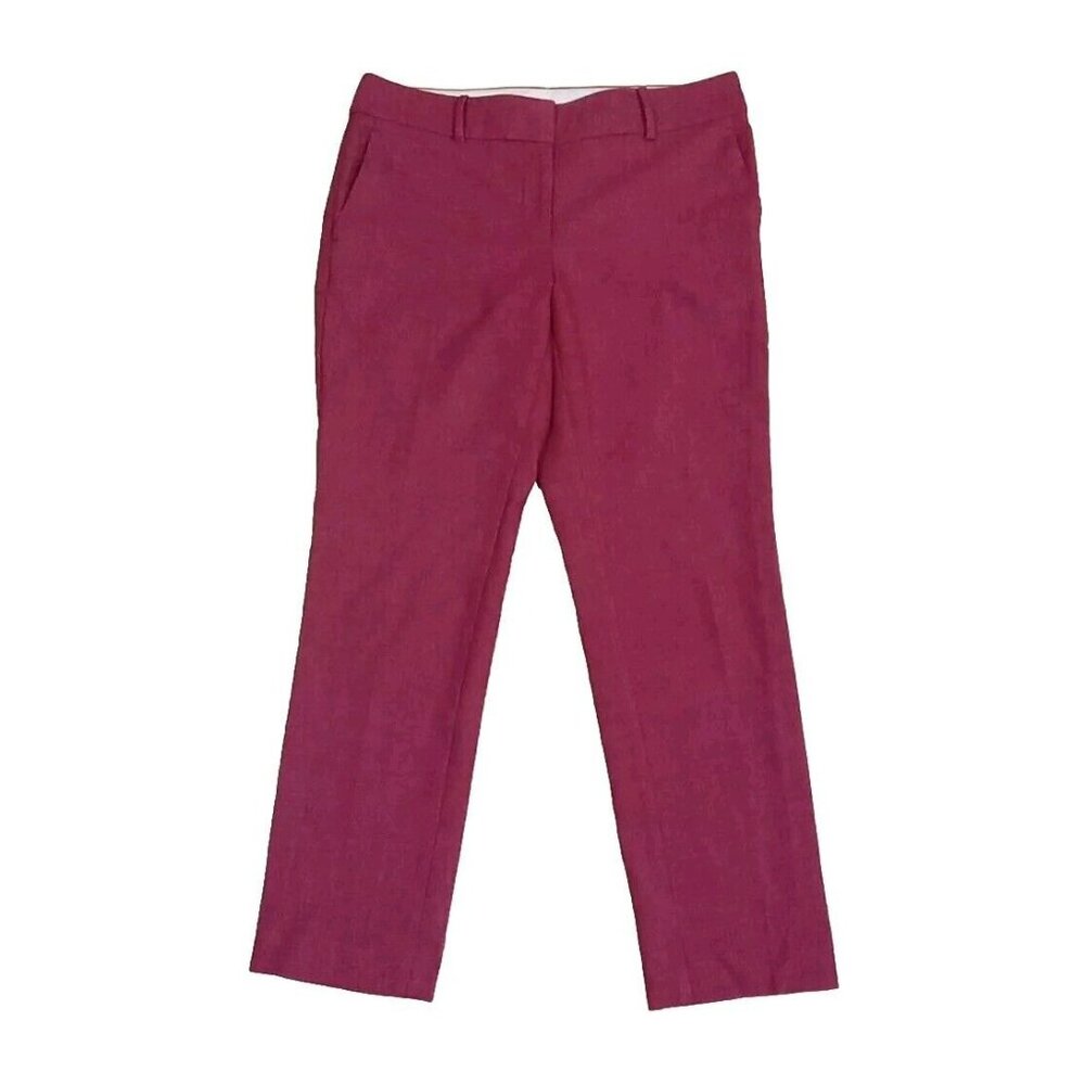 Loft Pants Womens 6 Pink Slim Fit Flat Front Career Work Business